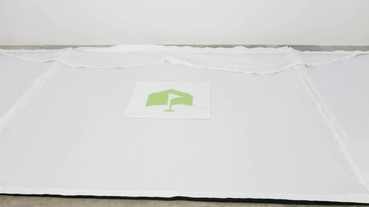 HomeCourse replacement screen fabric laid flat