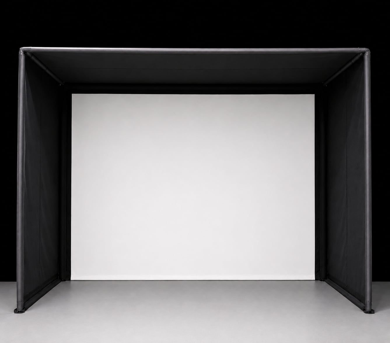 Bullseye DIY simulator enclosure, product render on white with blank screen