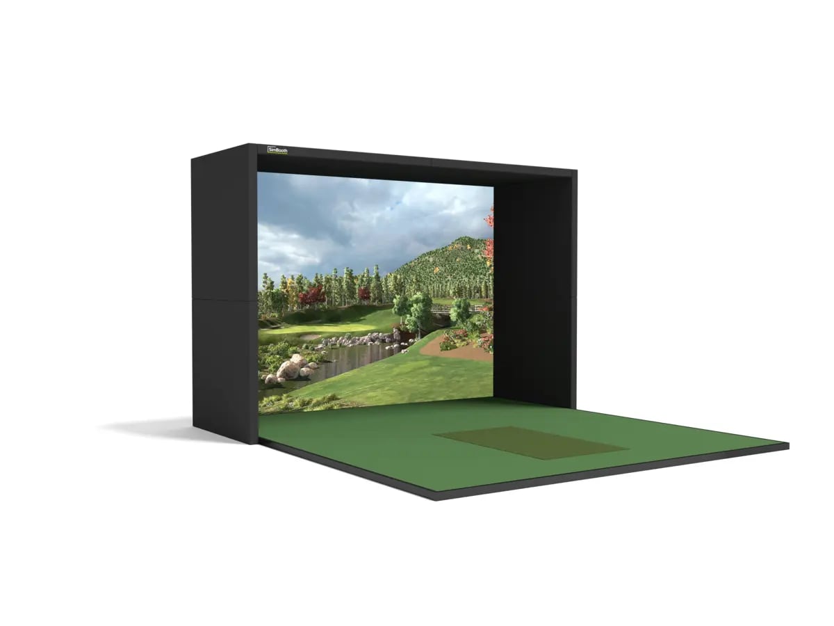 SimBooth 1 golf simulator enclosure, base configuration
