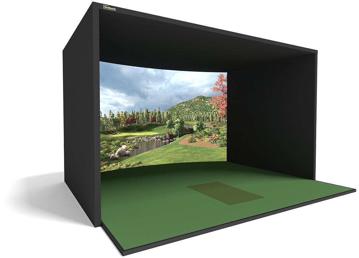 SimBooth 4 golf simulator enclosure, base configuration