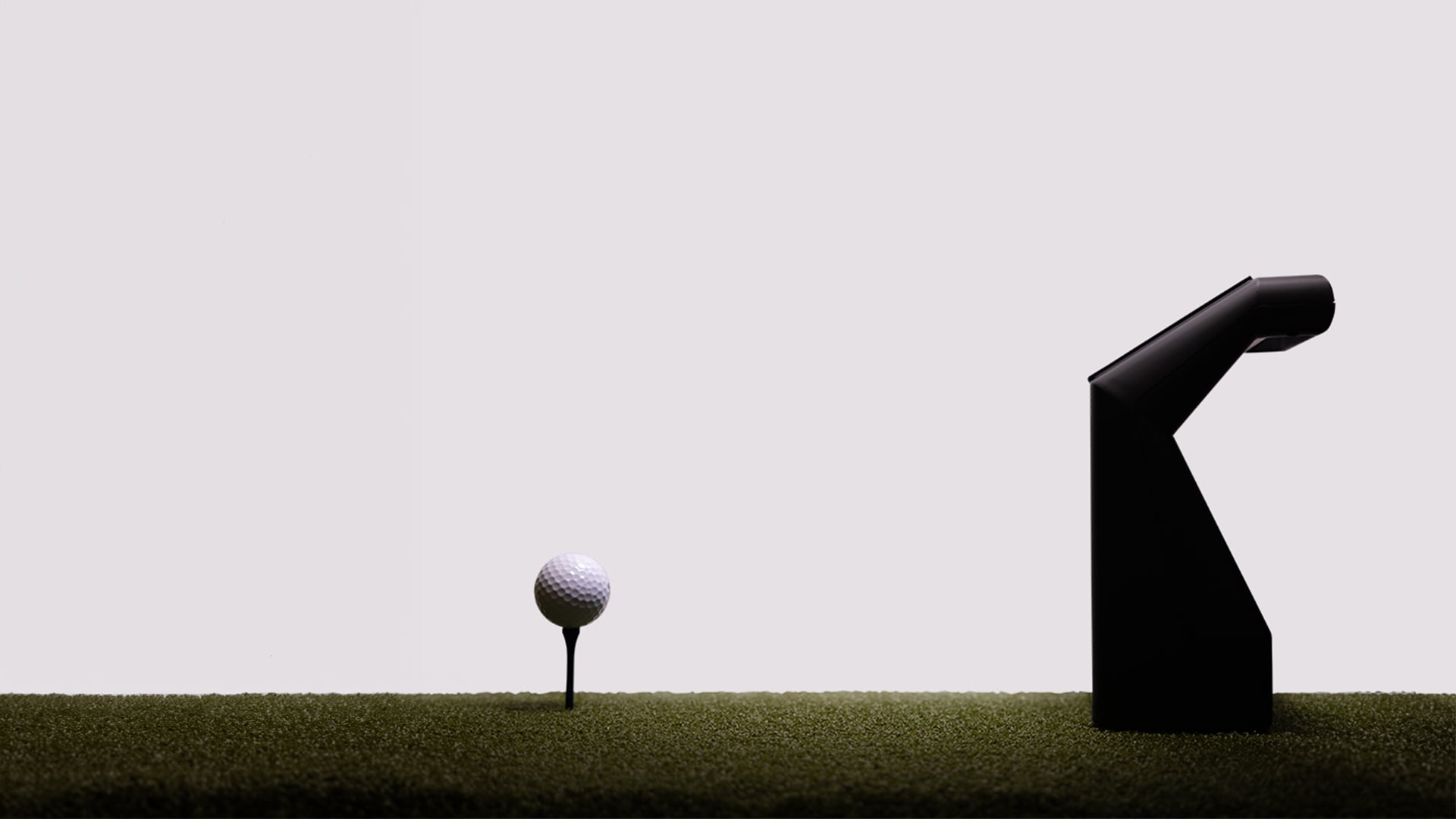 TruGolf LaunchBox in use with a teed ball