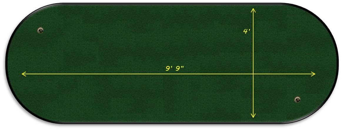 15% off! Club Champion Model — Pro Putt Systems dimensioned layout