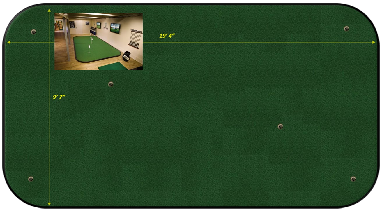 Green Monster Model — Pro Putt Systems dimensioned layout