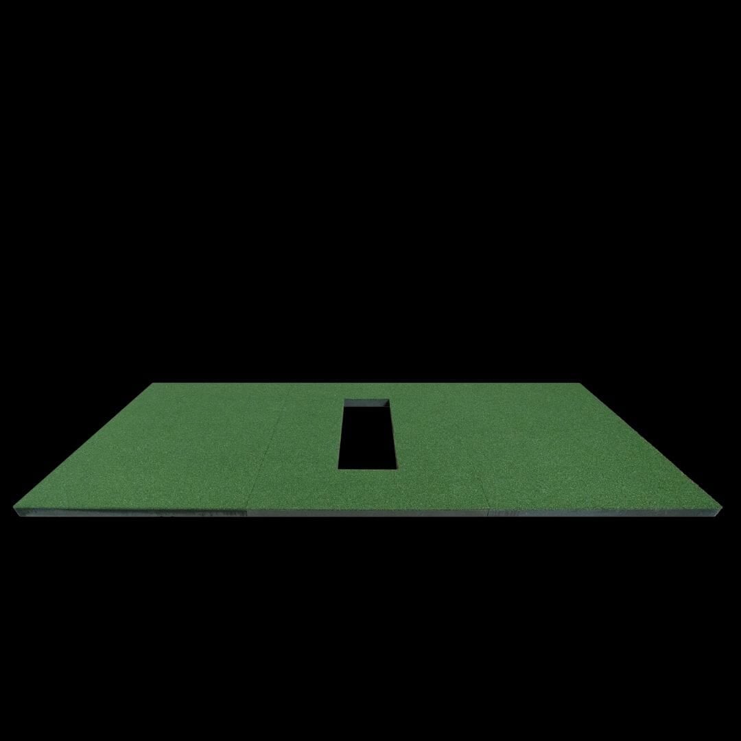 SIGPRO Softy 4x10 hitting mat with centre hitting strip, on a black ground