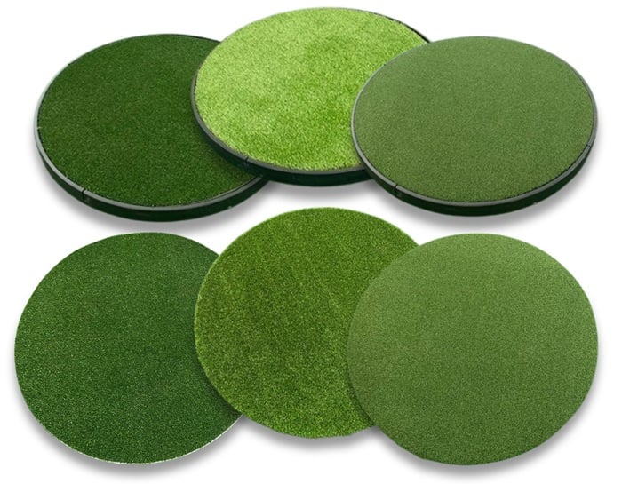 Triple Surface Chipping Pad - 4' Circle Turf — Pro Putt Systems product photograph