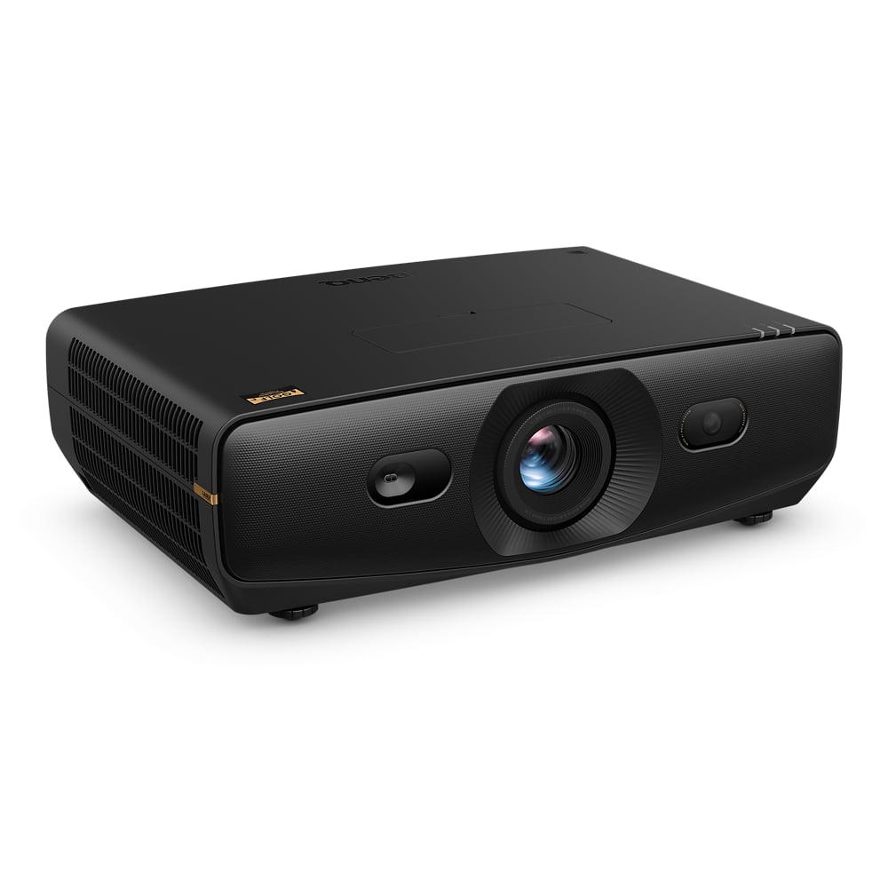 BenQ AK900ST short-throw golf simulator projector, right three-quarter view