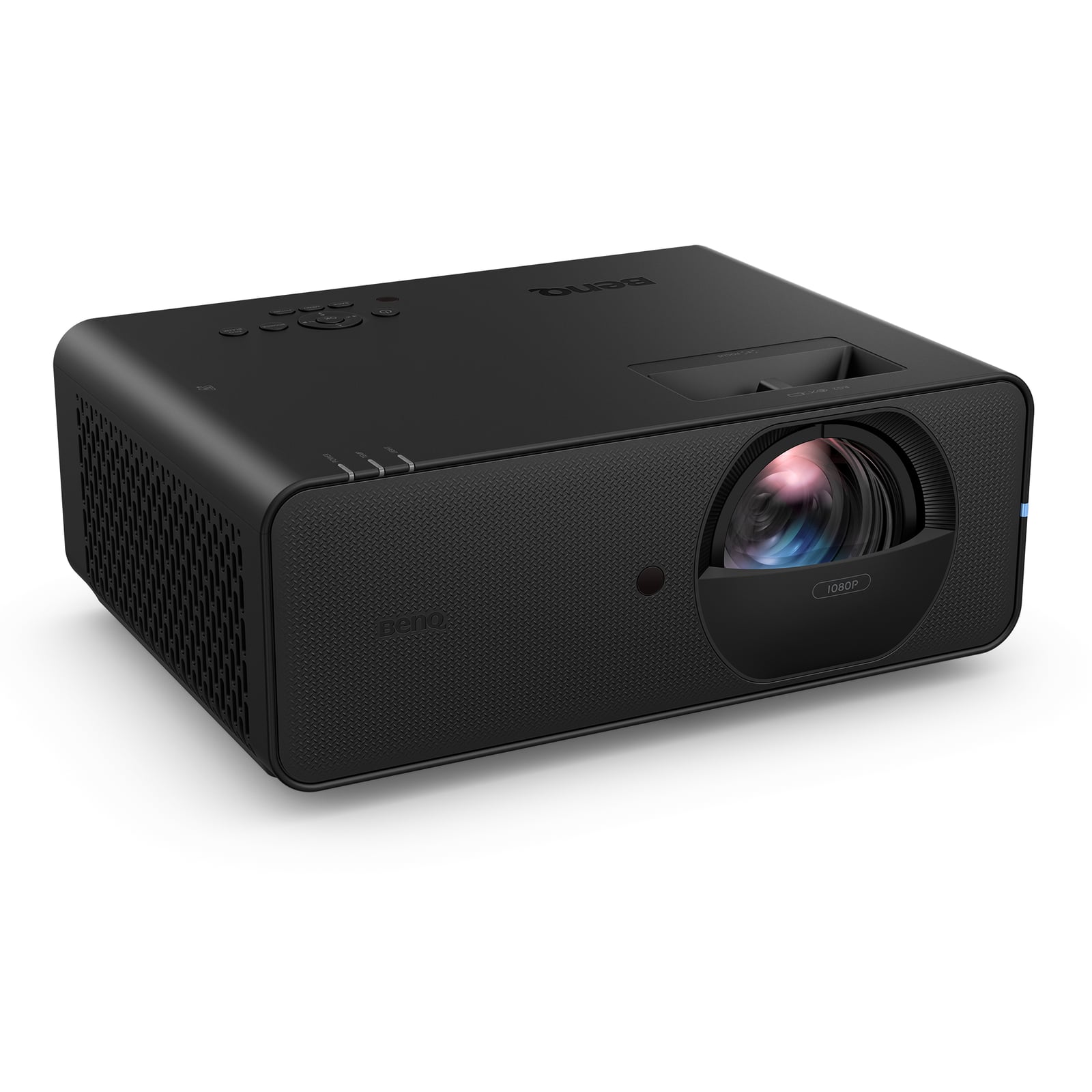 BenQ LH860ST projector, black chassis, three-quarter product render