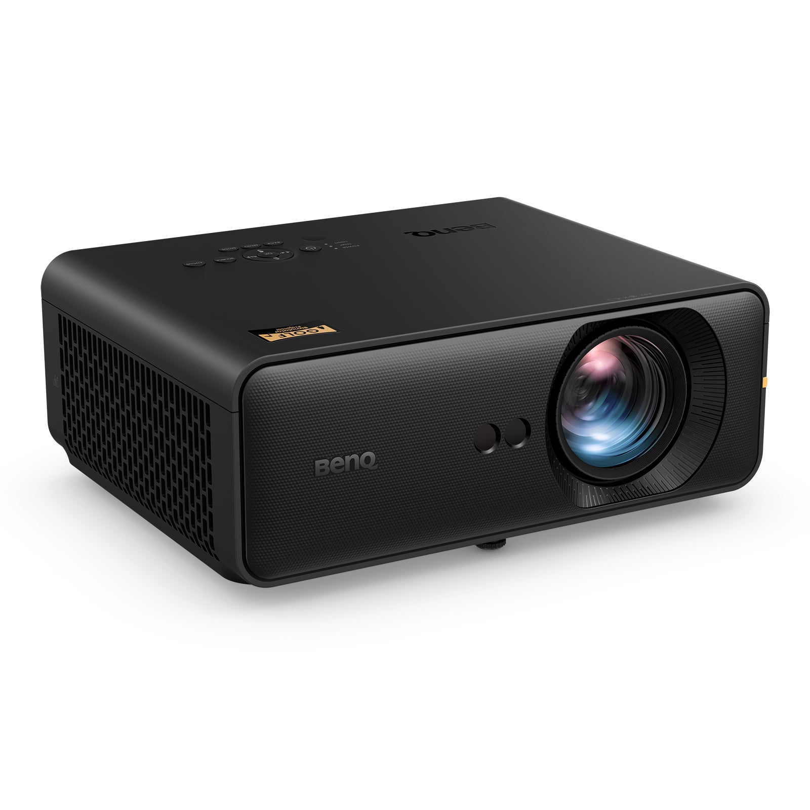 BenQ AH500ST golf simulator projector, black chassis, three-quarter product render