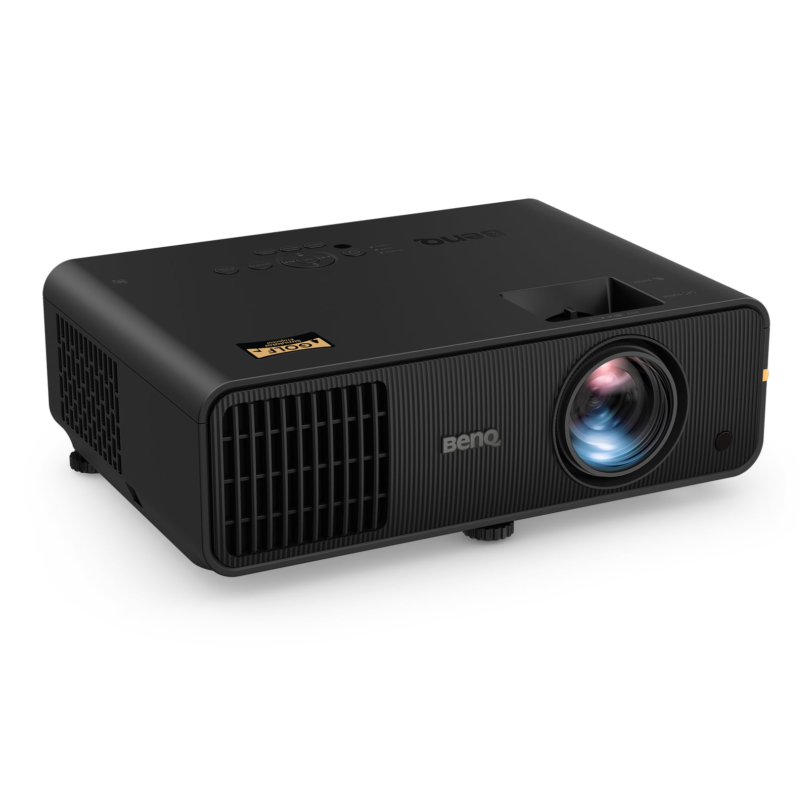 BenQ AH30ST golf simulator projector, black chassis, three-quarter product render